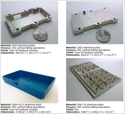 3003 CNC 맞춘 기계가공된 정밀 알루미늄 부품 ISO9001을 합금하세요