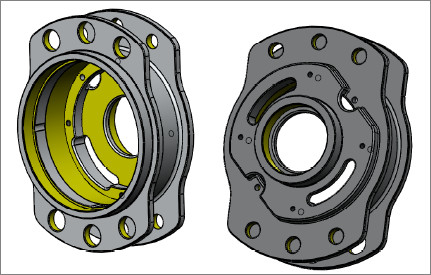 SPCC 불순물 7075 CNC 알루미늄 부품 항공 우주 위조 SS303 SS304